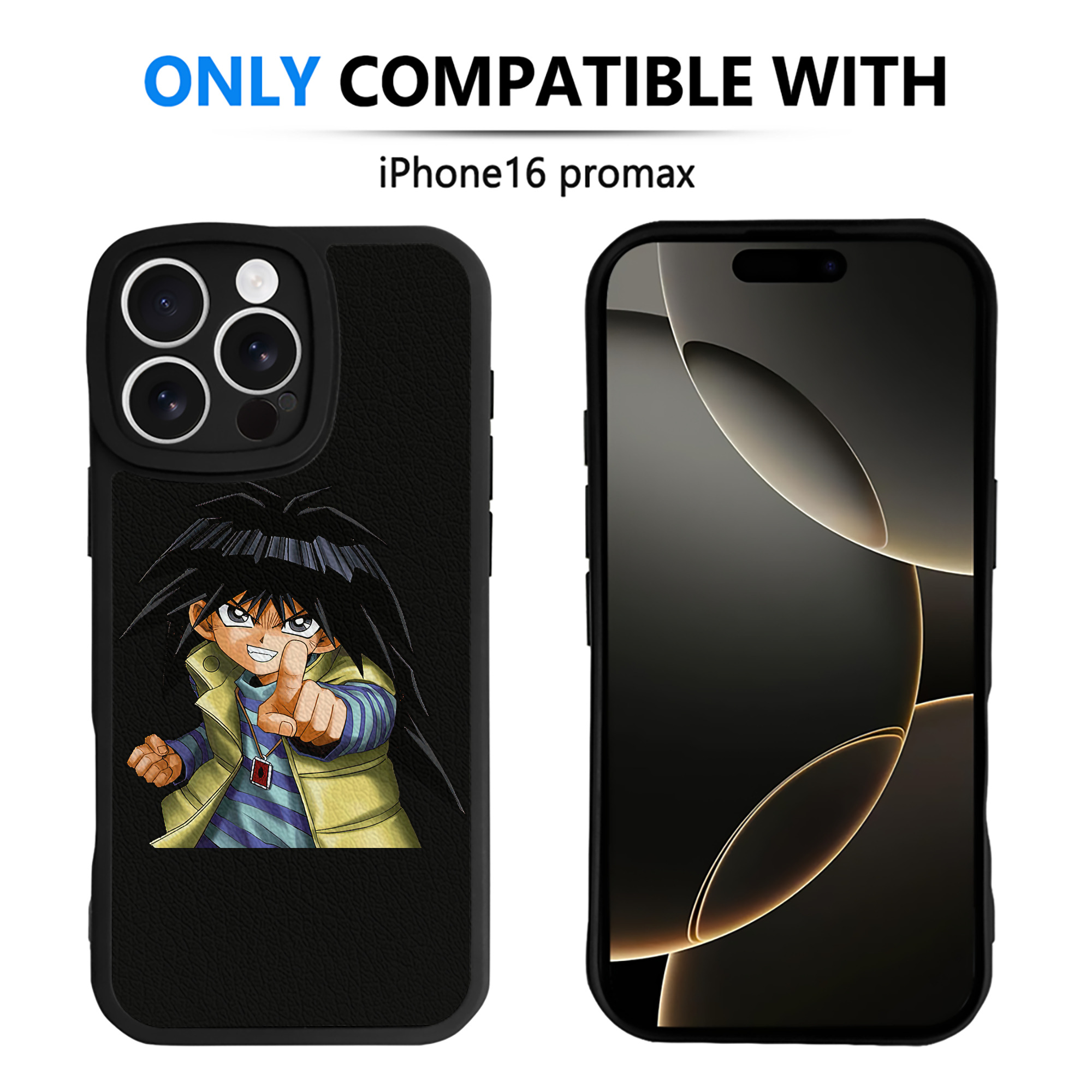 遊☆戯☆王 Yu-Gi-Oh! 【iPhone 16シリーズ対応】シリコンスマホケース（レザー調） 材質：シリコン